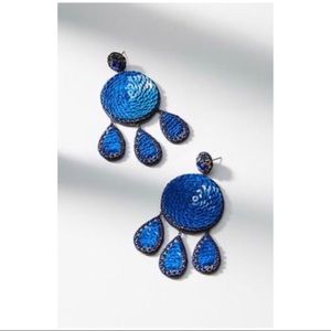 NWT Anthropologie glittered orb earrings